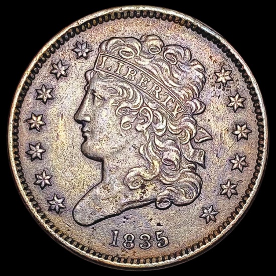 1835 Classic Head Half Cent CLOSELY UNCIRCULATED