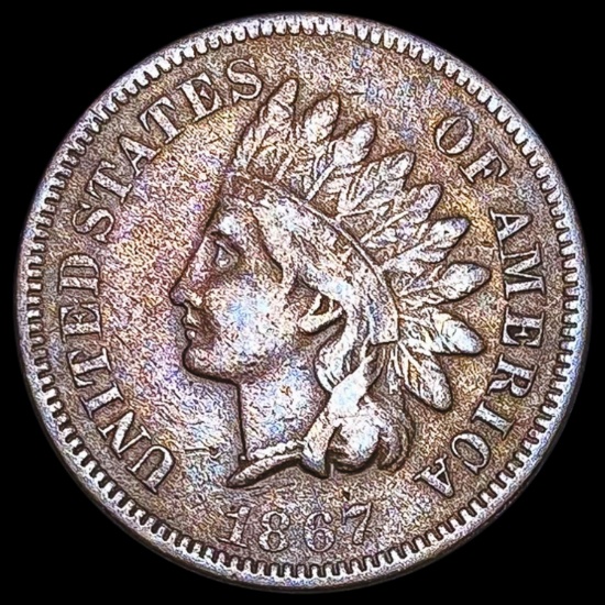 1867 Indian Head Cent LIGHTLY CIRCULATED