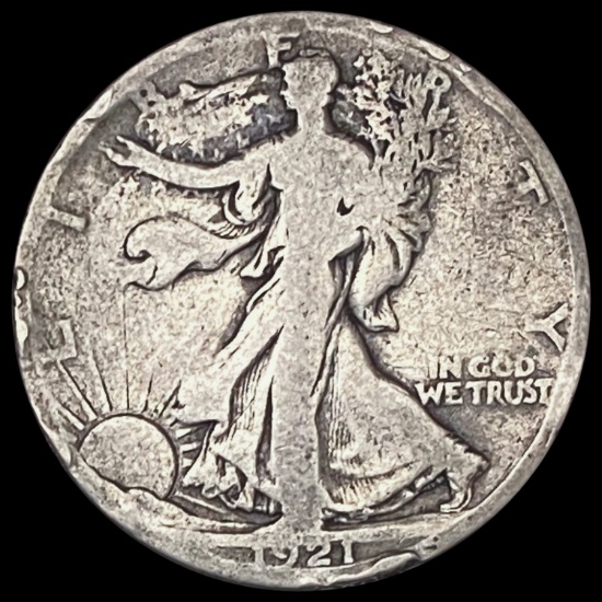 1921-S Walking Liberty Half Dollar NICELY CIRCULATED