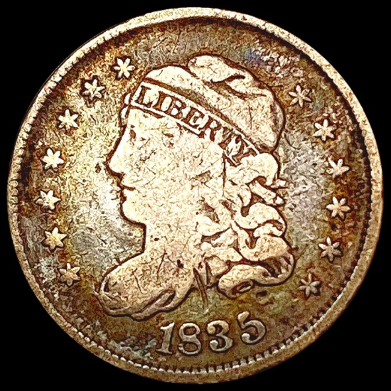 1835 Capped Bust Half Dime NICELY CIRCULATED