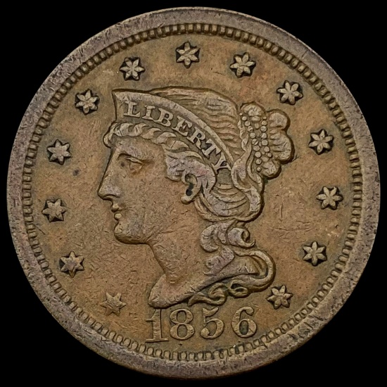 1856 Braided Hair Large Cent NEARLY UNCIRCULATED NEARLY UNCIRCULATED