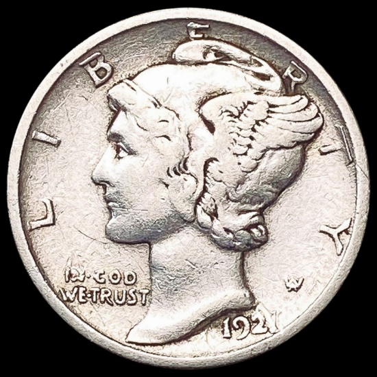 1921-D Mercury Dime LIGHTLY CIRCULATED