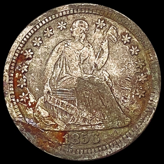 1856 Seated Liberty Half Dime LIGHTLY CIRCULATED