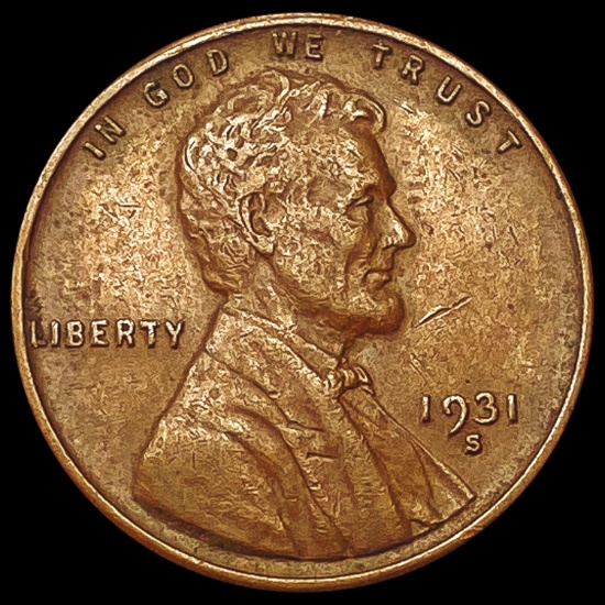 1931-S Wheat Cent CHOICE AU