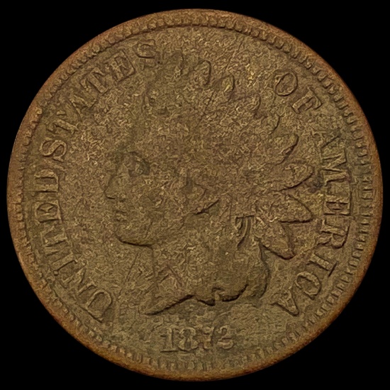 1872 Indian Head Cent NICELY CIRCULATED