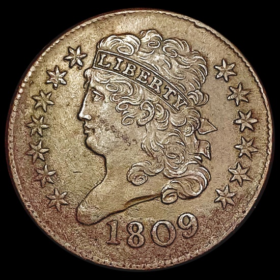 1809 Classic Head Half Cent CHOICE AU