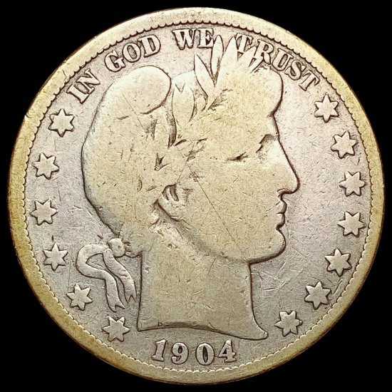 1904-S Barber Half Dollar NICELY CIRCULATED