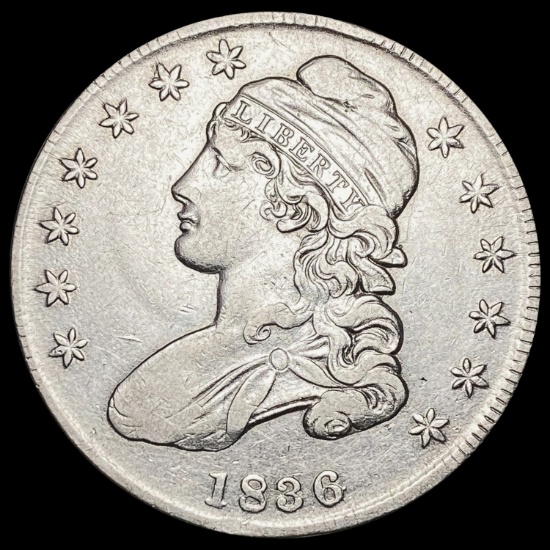 1836 Capped Bust Half Dollar CLOSELY UNCIRCULATED