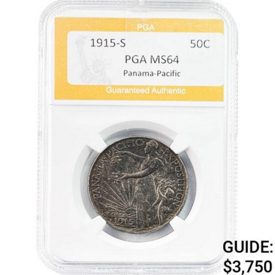 1915-S Panama-Pacific Half Dollar PGA MS64