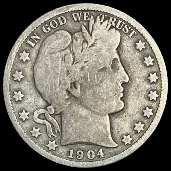 1904-S Barber Half Dollar NICELY CIRCULATED