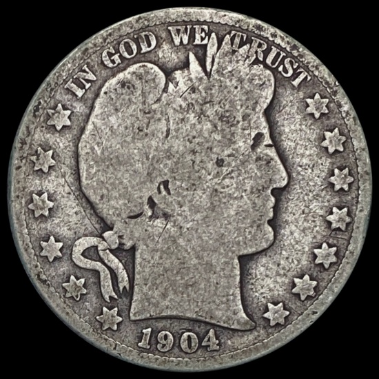 1904-S Barber Half Dollar NICELY CIRCULATED