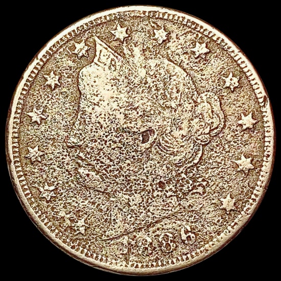 1886 Liberty Victory Nickel NICELY CIRCULATED