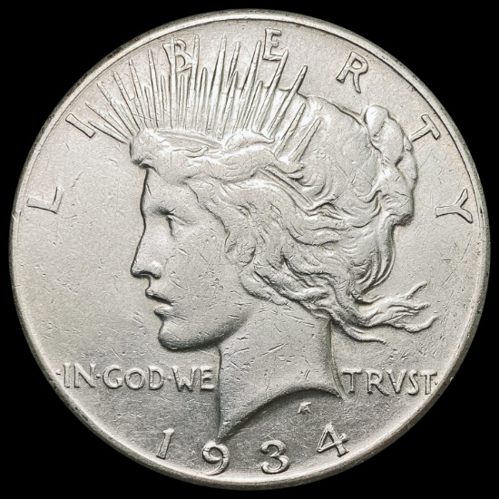 1934-S Silver Peace Dollar CLOSELY UNCIRCULATED