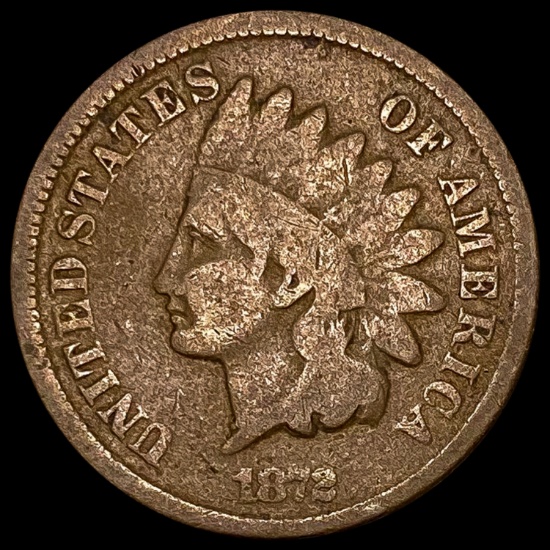 1872 Indian Head Cent LIGHTLY CIRCULATED