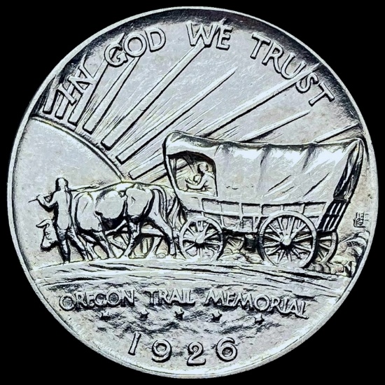 1926 Oregon Trail Half Dollar GEM BU