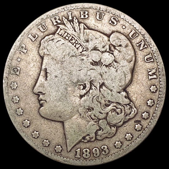 1893-CC Morgan Silver Dollar NICELY CIRCULATED