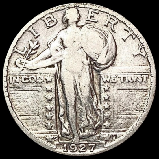 1927-S Standing Liberty Quarter LIGHTLY CIRCULATED