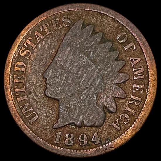 1894/94 Indian Head Cent NICELY CIRCULATED
