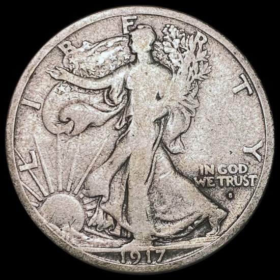 1917-S Obv Walking Liberty Half Dollar NICELY CIRCULATED