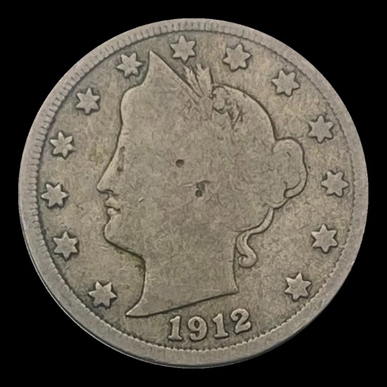 1912-S Liberty Victory Nickel LIGHTLY CIRCULATED