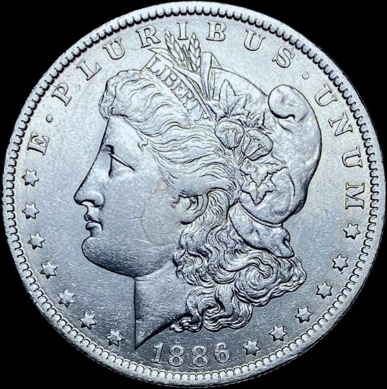 1886-O Silver Morgan Dollar CHOICE AU