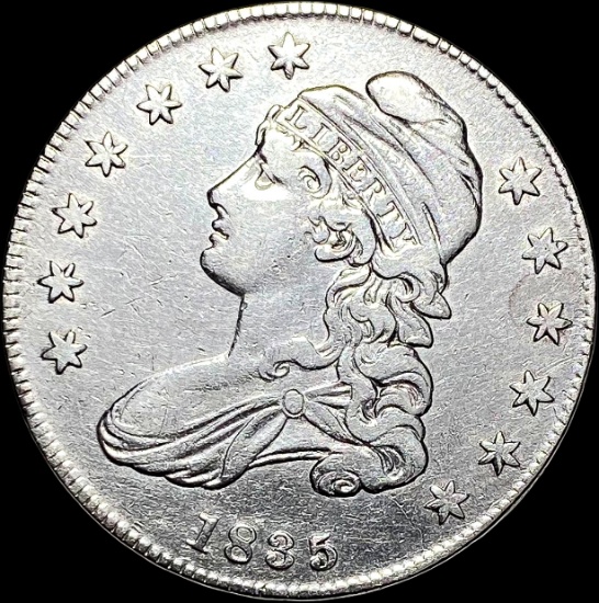 1835 Capped Bust Half Dollar NEARLY UNCIRCULATED