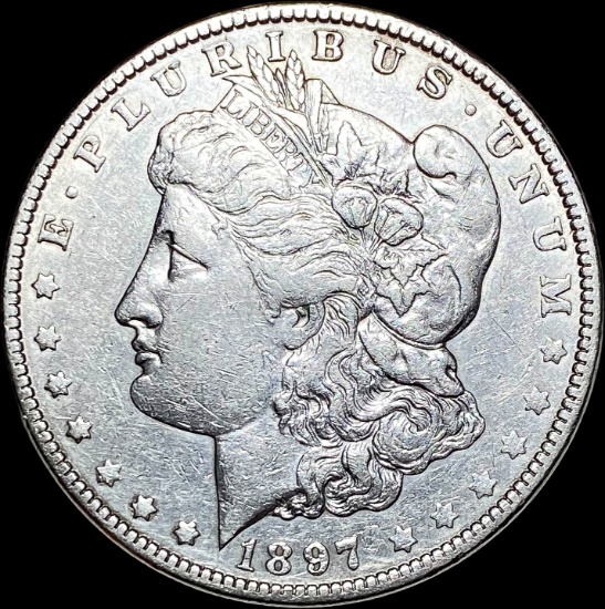 1897 Morgan Silver Dollar ABOUT UNCIRCULATED