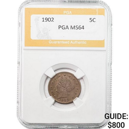 1902 Liberty Victory Nickel PGA MS64