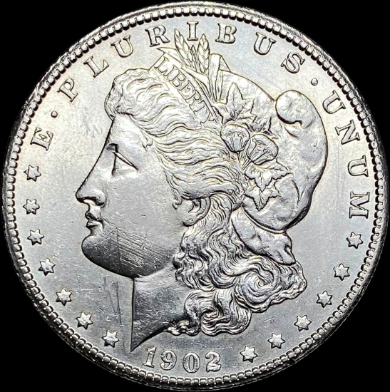 1902-S Silver Morgan Dollar CLOSELY UNCIRCULATED