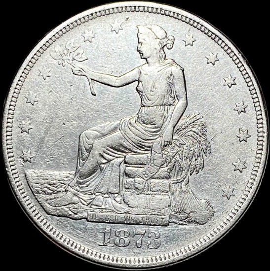 1873 Silver Trade Dollar LIGHTLY CIRCULATED