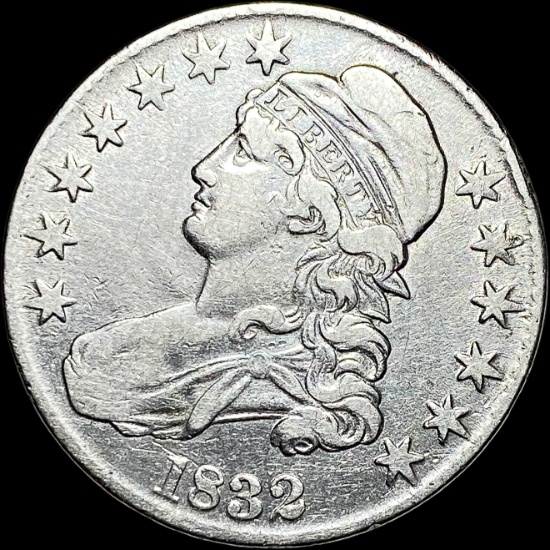 1832 Capped Bust Silver Half Dollar LIGHTLY CIRCULATED