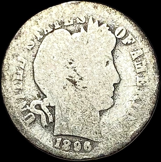 1896 Barber Dime NICELY CIRCULATED