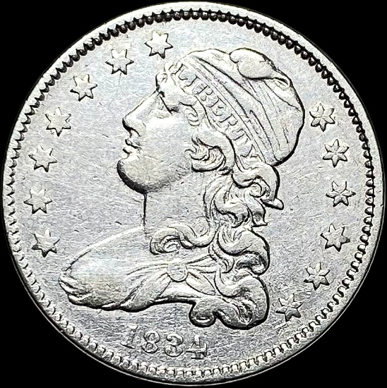 1834 Capped Bust Quarter CLOSELY UNCIRCULATED