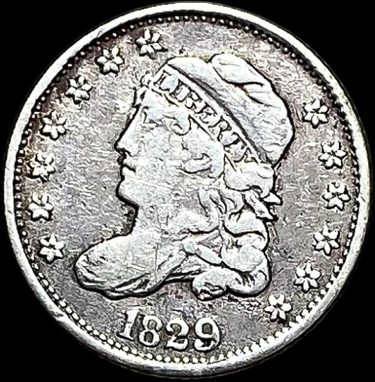 1829 Capped Bust Half Dollar NEARLY UNCIRCULATED