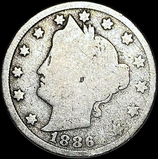 1886 Liberty Head Nickel NICELY CIRCULATED
