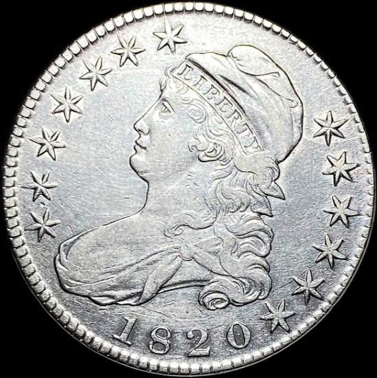 1820 Capped Bust Half Dollar CLOSELY UNCIRCULATED