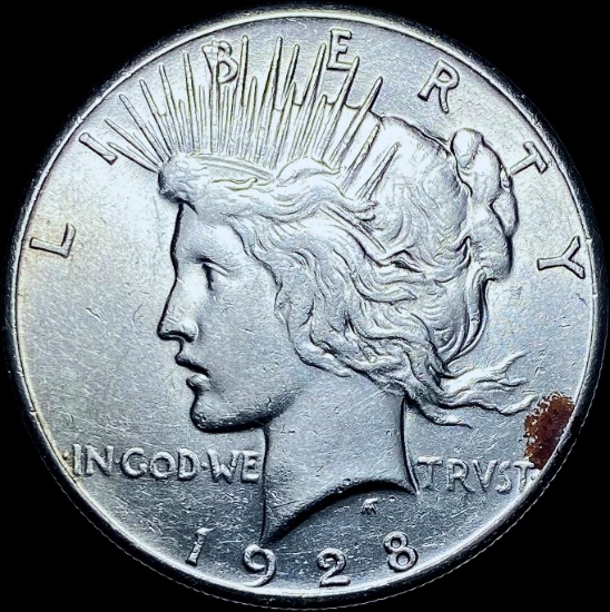 1928 Silver Peace Dollar CHOICE AU