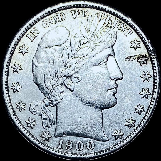 1900 Barber Half Dollar CHOICE AU