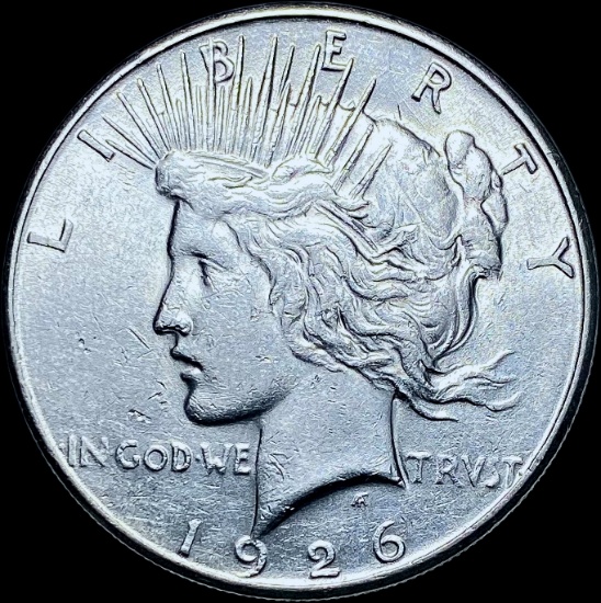 1926-S Silver Peace Dollar CHOICE AU
