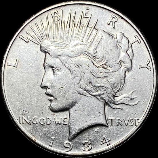 1934 Peace Silver Dollar CLOSELY UNCIRCULATED
