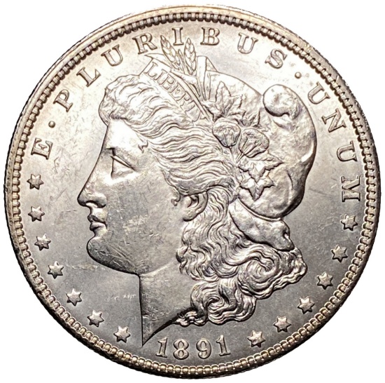 1891-CC Morgan Silver Dollar