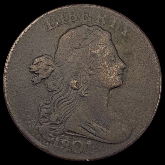 1801 Draped Bust Large Cent NICELY CIRCULATED NICELY CIRCULATED