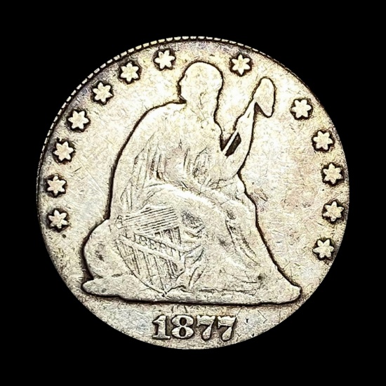 1877 Seated Liberty Quarter NICELY CIRCULATED