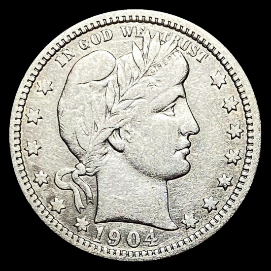 1904-O Barber Quarter LIGHTLY CIRCULATED