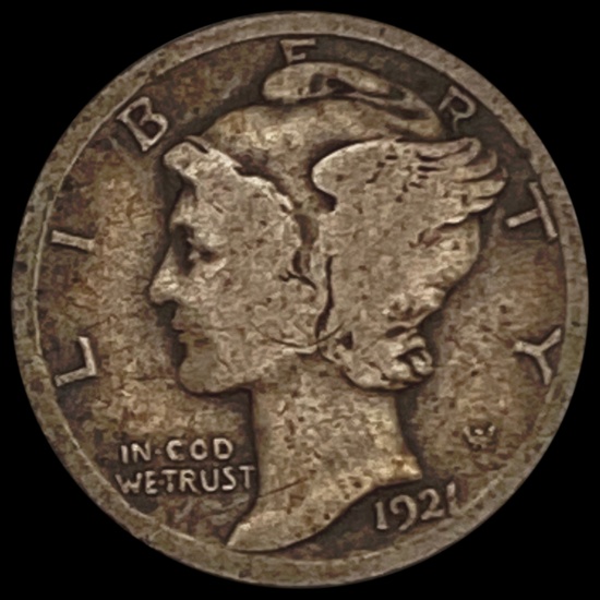 1921 Mercury Dime NICELY CIRCULATED NICELY CIRCULATED