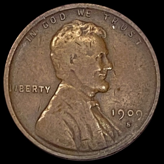1909-S VDB Wheat Cent NICELY CIRCULATED