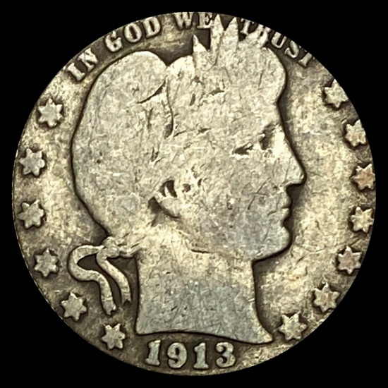 1913 Barber Quarter NICELY CIRCULATED