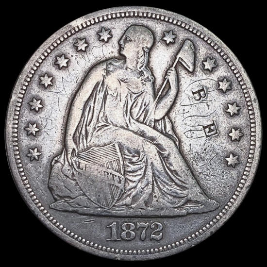 1872 Seated Liberty Dollar LIGHTLY CIRCULATED LIGHTLY CIRCULATED