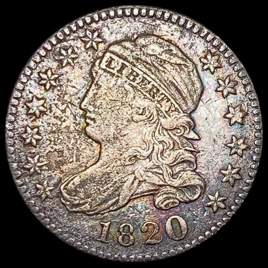 1820 Capped Bust Dime NEARLY UNCIRCULATED NEARLY UNCIRCULATED
