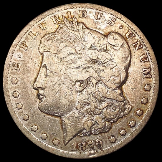 1879-CC Capped Morgan Silver Dollar NICELY CIRCULATED
